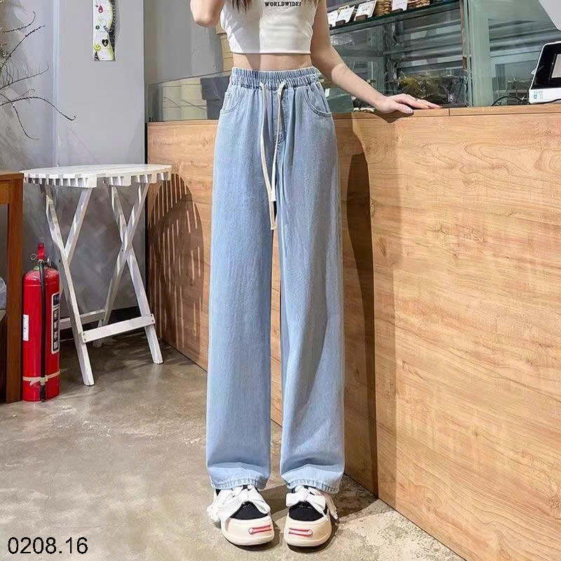 26HA0208.16 - QUẦN JEAN CẠP CHUN DÂY RÚT