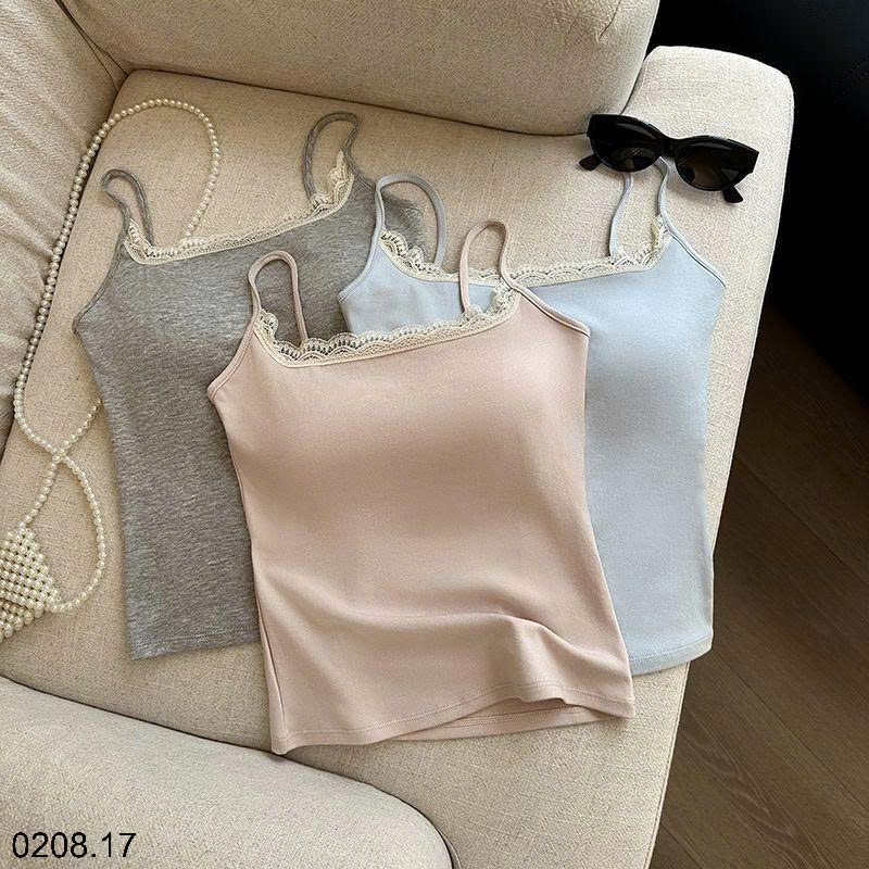 26HA0208.17 - SET 2 ÁO 2 DÂY VIỀN REN CHO NỮ