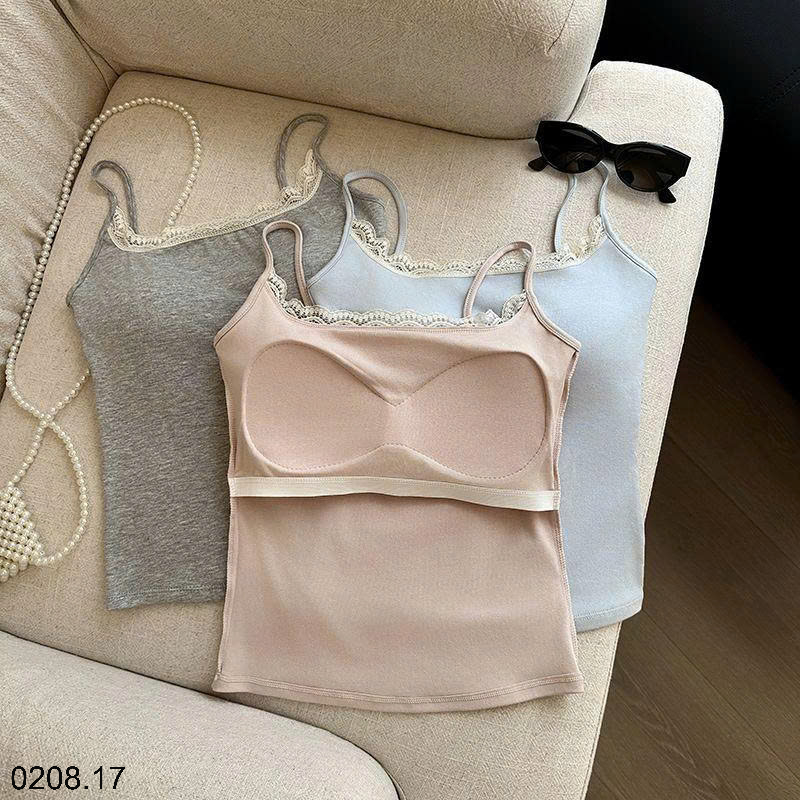 26HA0208.17 - SET 2 ÁO 2 DÂY VIỀN REN CHO NỮ