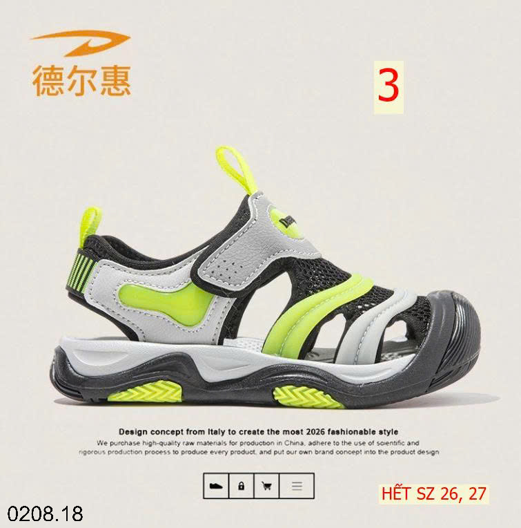 26HA0208.18 - SANDAL DEERWAY CHO BÉ YÊU