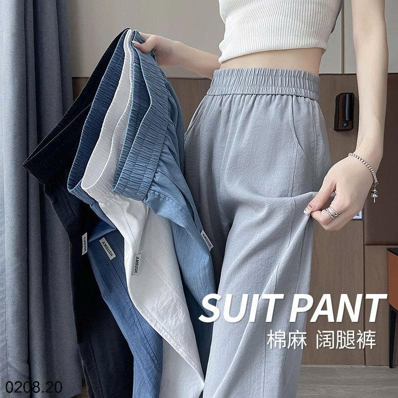 26HA0208.20 - QUẦN ỐNG RỘNG CẠP CHUN NỮ
