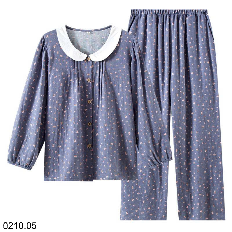 26HA0210.05 - ĐỒ MẶC NHÀ BẰNG VẢI COTTON MỎNG NGUYÊN CHẤT