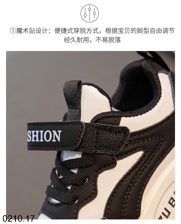 26HA0210.17 - GIÀY THỂ THAO QUAI DÁN FASHION CHO BÉ