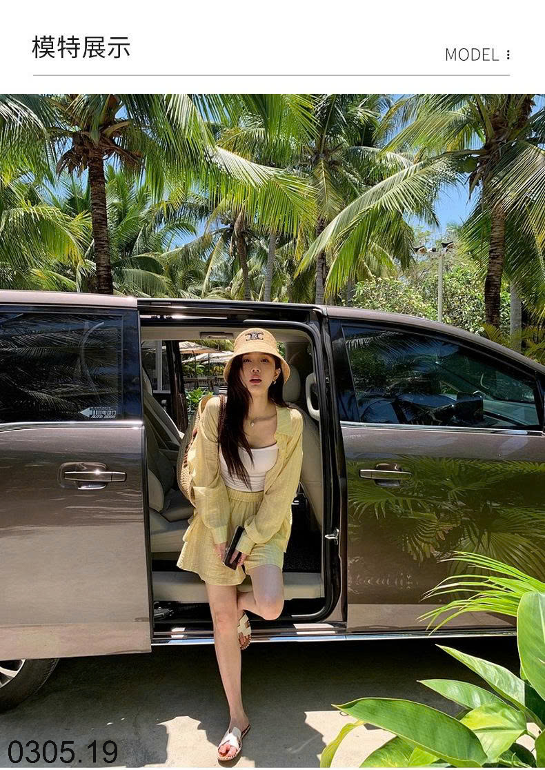 26HA0305.19 - SET SƠ MI QUẦN SHORT THỜI TRANG NỮ