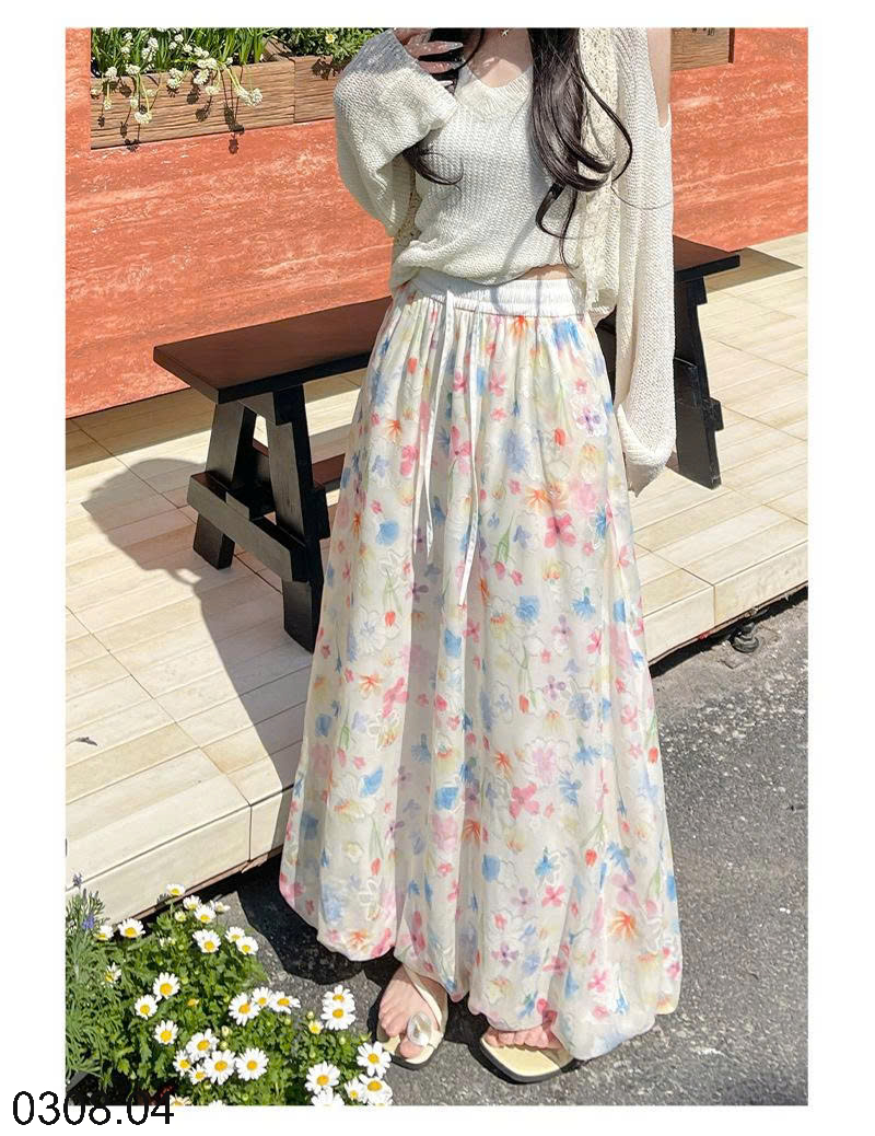 26HA0308.04 - CHÂN VÁY HOA TULIP