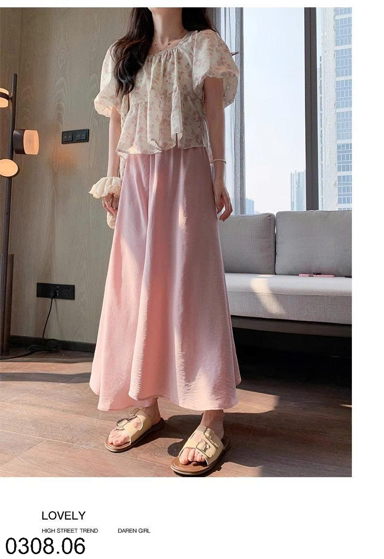 26HA0308.06 - QUẦN CULOTTES ỐNG RỘNG DÁNG VÁY