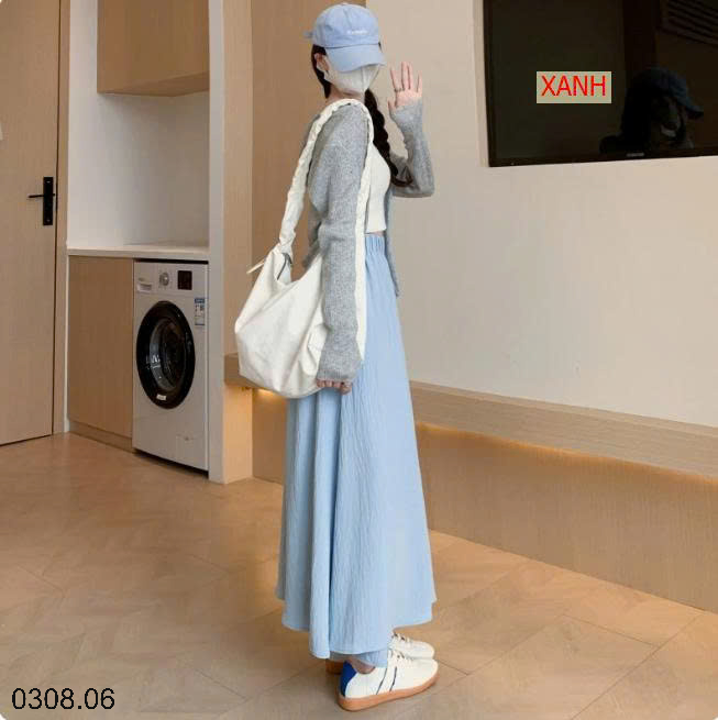 26HA0308.06 - QUẦN CULOTTES ỐNG RỘNG DÁNG VÁY