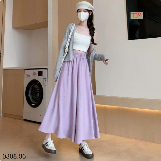 26HA0308.06 - QUẦN CULOTTES ỐNG RỘNG DÁNG VÁY