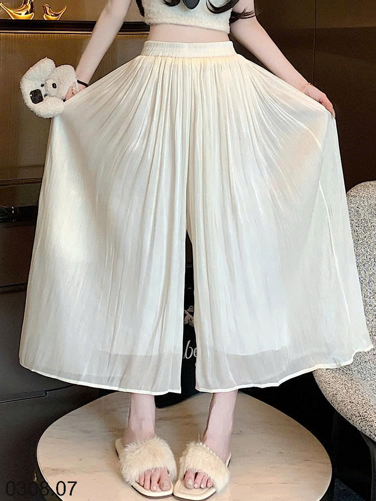 26HA0308.07 - QUẦN ỐNG RỘNG BẰNG VẢI CHIFFON