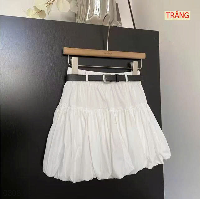 26HA0308.08 - CHÂN VÁY TULIP KÈM THẮT LƯNG