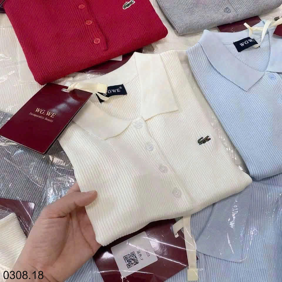 26HA0308.18 - ÁO LEN POLO CÁ SẤU WGWE