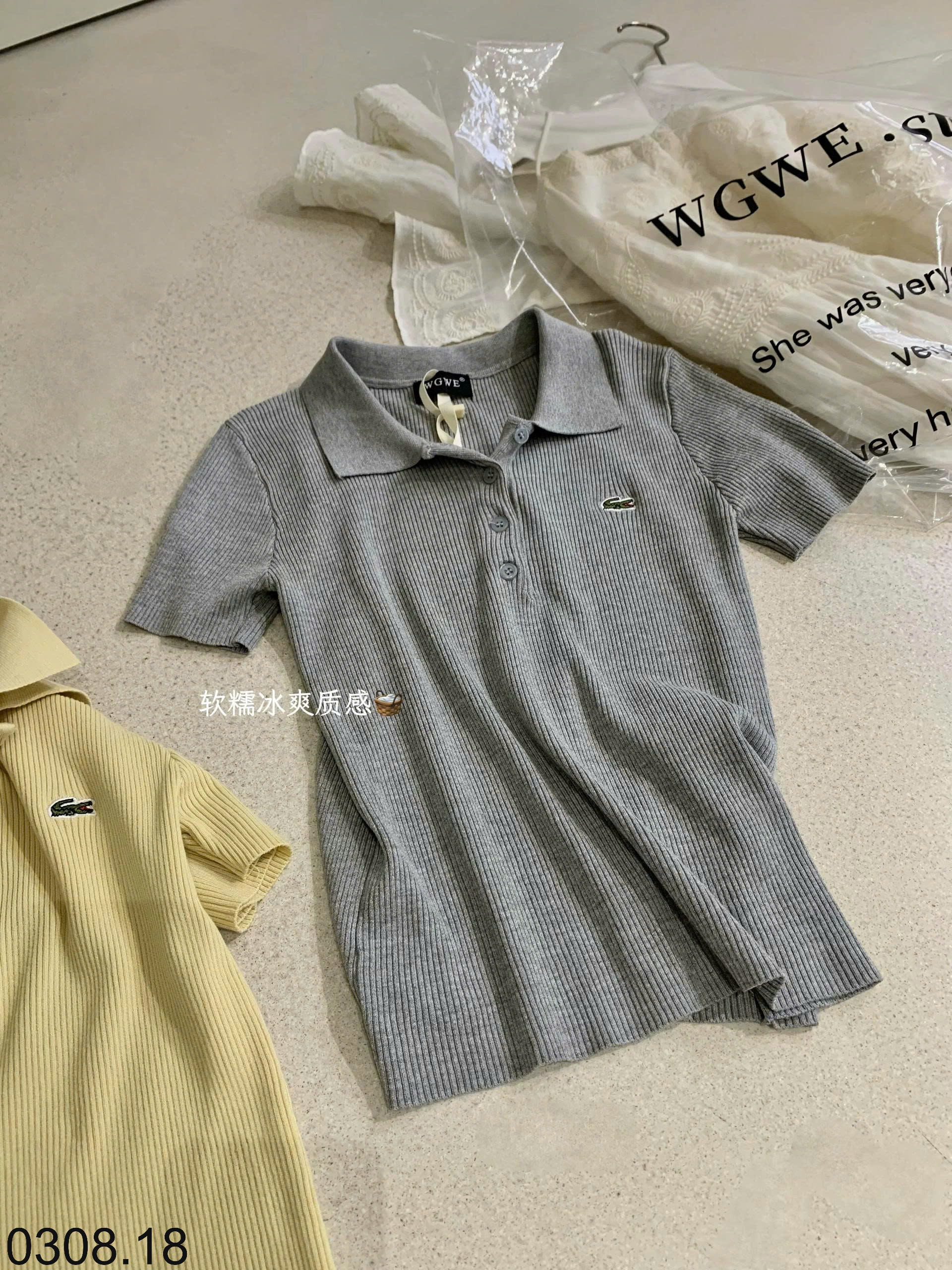 26HA0308.18 - ÁO LEN POLO CÁ SẤU WGWE