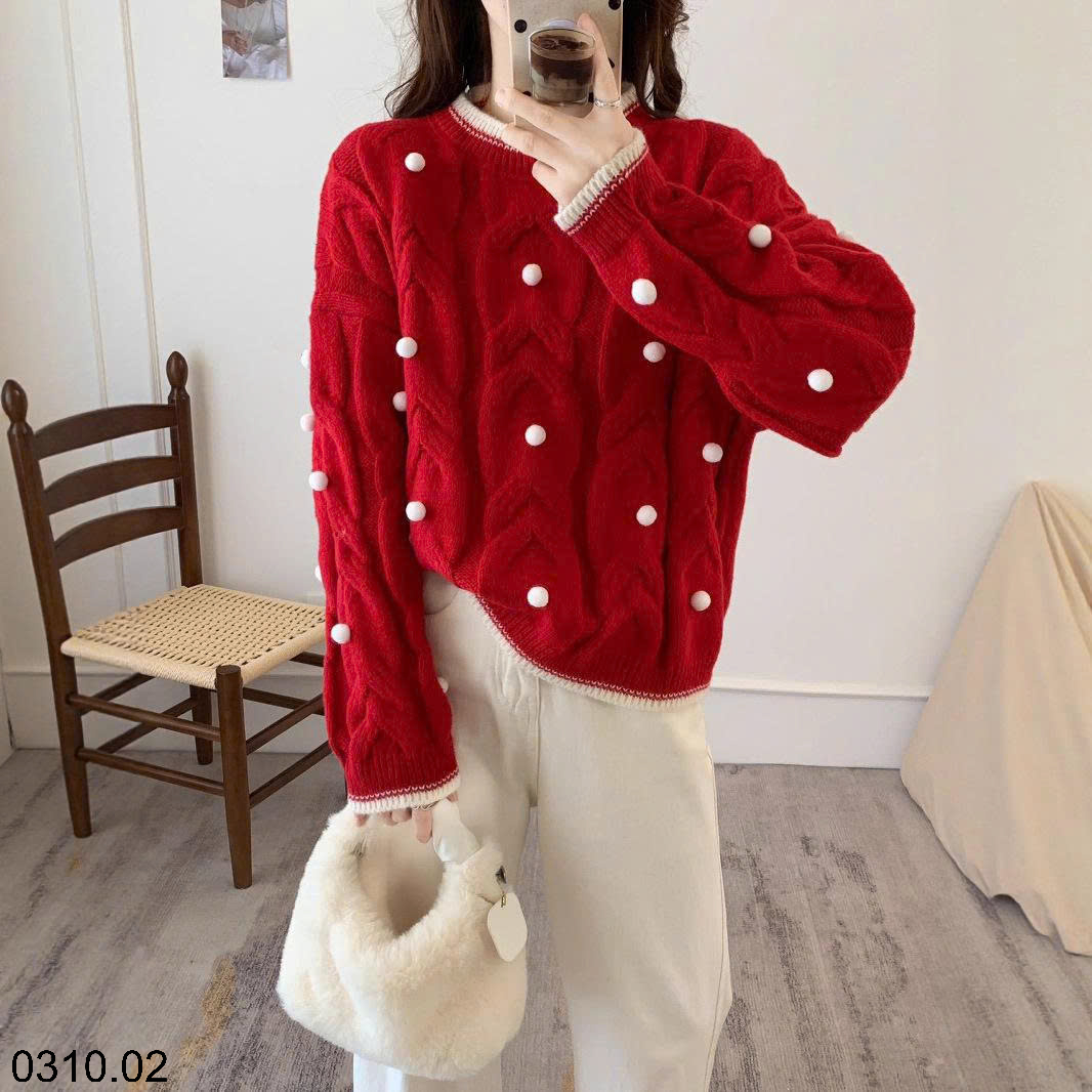 26HA0310.02 - ÁO LEN BI NỔI SIÊU XINH CHO NỮ