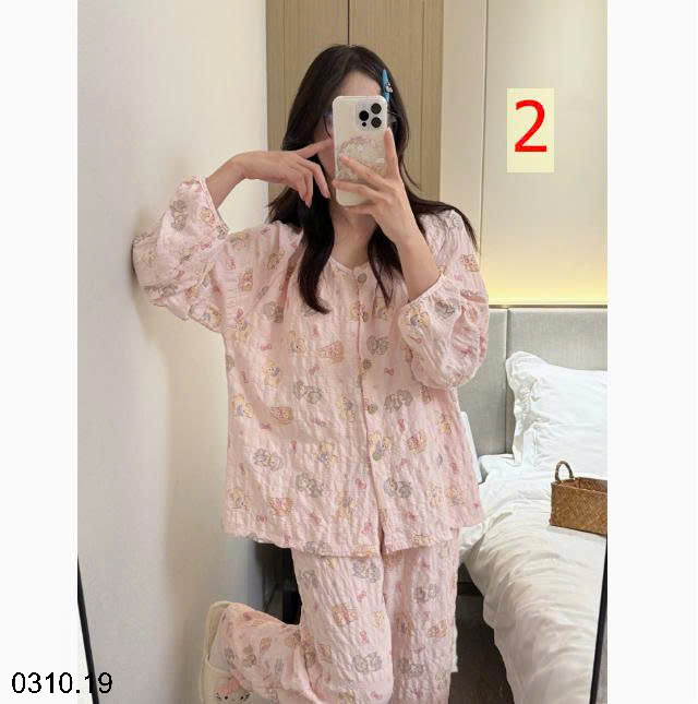 26HA0310.19 - BỘ ĐỒ NGỦ DÀI TAY TENCE