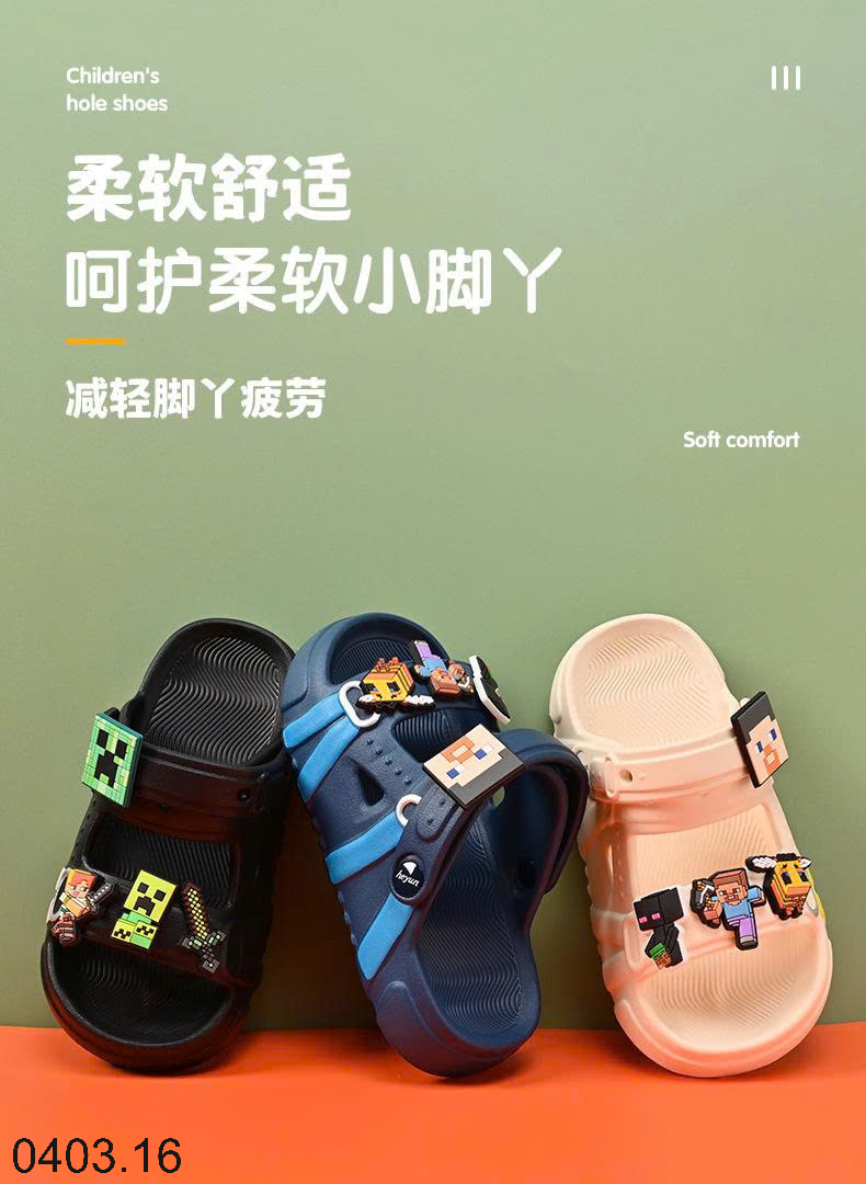 26HA0403.16 - DÉP/SANDAL NHỰA CHO BÉ