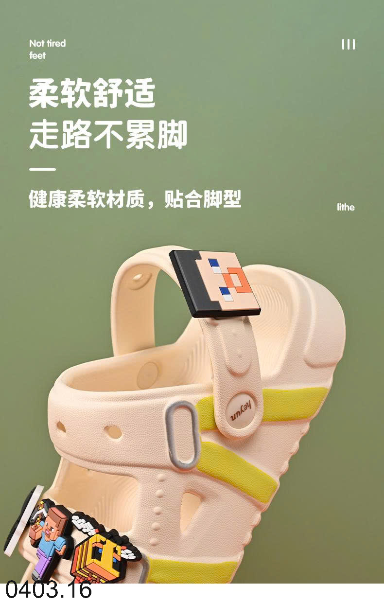 26HA0403.16 - DÉP/SANDAL NHỰA CHO BÉ