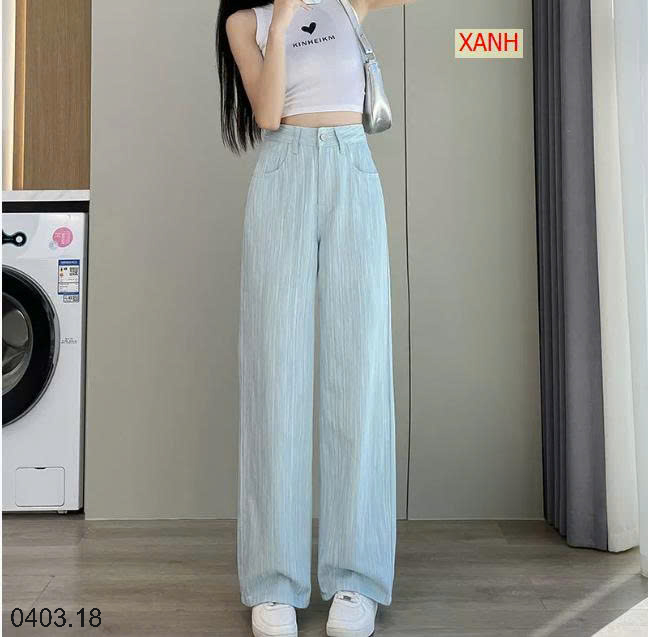 26HA0403.18 - QUẦN ỐNG SUÔNG DẬP LY DÀI