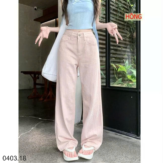 26HA0403.18 - QUẦN ỐNG SUÔNG DẬP LY DÀI