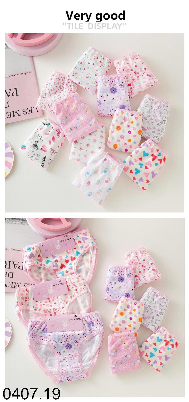 26HA0407.19 - SET 12 QUẦN CHÍP TAM GIÁC BÉ GÁI