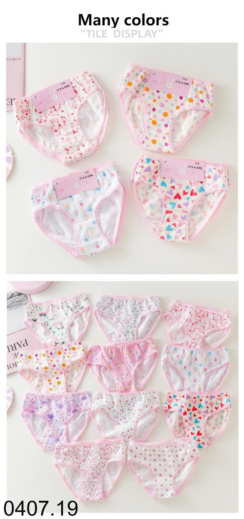 26HA0407.19 - SET 12 QUẦN CHÍP TAM GIÁC BÉ GÁI