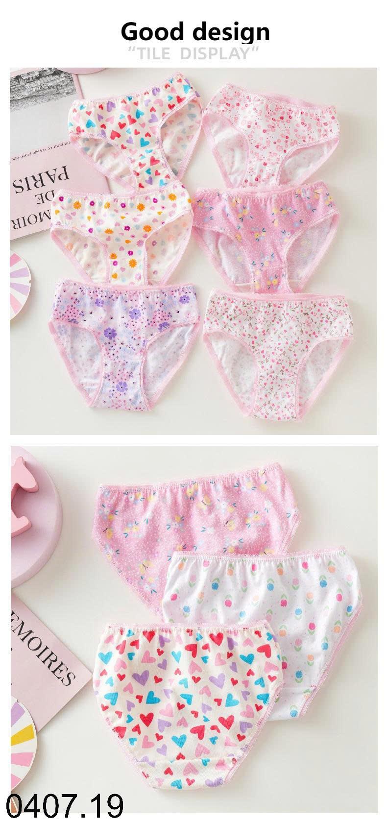 26HA0407.19 - SET 12 QUẦN CHÍP TAM GIÁC BÉ GÁI