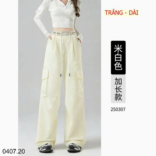 26HA0407.20 - QUẦN TÚI HỘP DÂY RÚT CHO NỮ