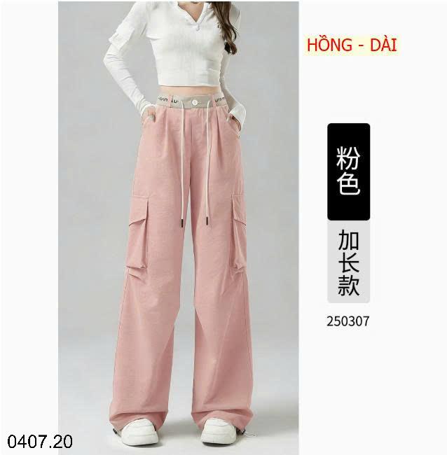 26HA0407.20 - QUẦN TÚI HỘP DÂY RÚT CHO NỮ