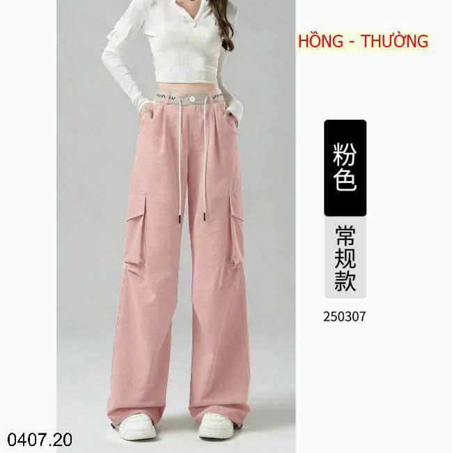 26HA0407.20 - QUẦN TÚI HỘP DÂY RÚT CHO NỮ