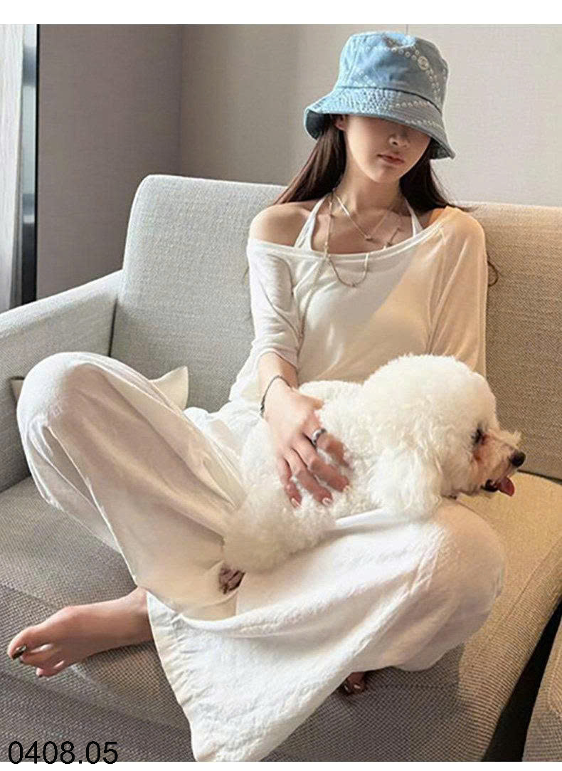 26HA0408.05 - QUẦN ỐNG RỘNG CẠP CHUN CHO NỮ