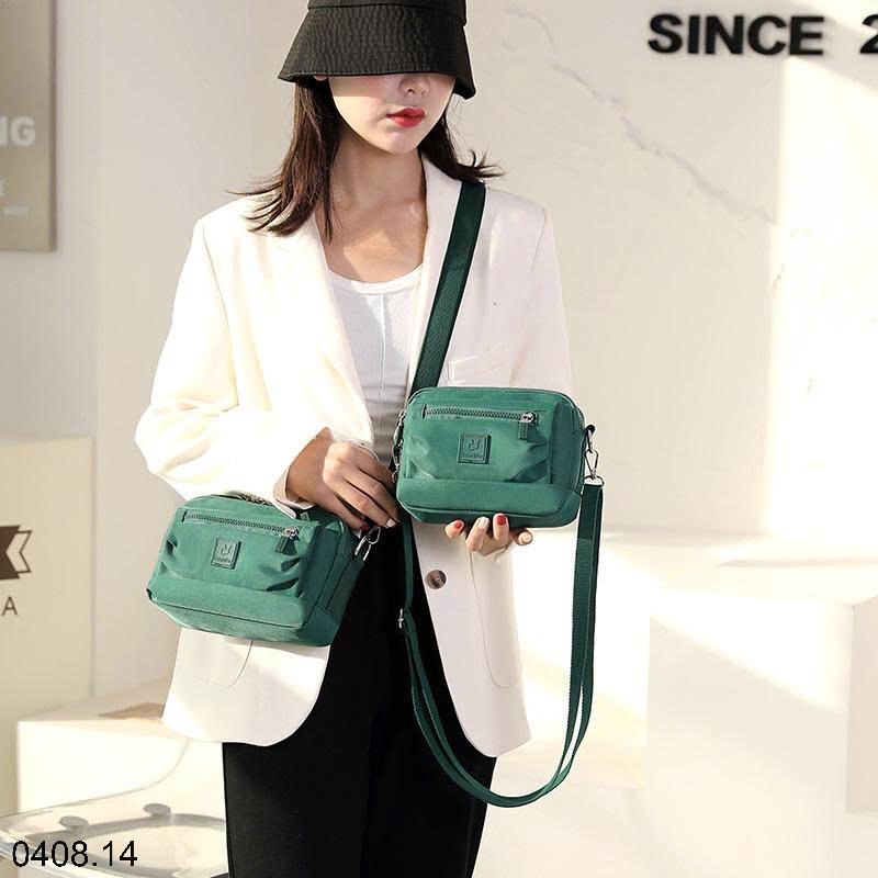 26HA0408.14 - TÚI ĐEO CHÉO VẢI DÙ HÃNG COLORFUL FOX