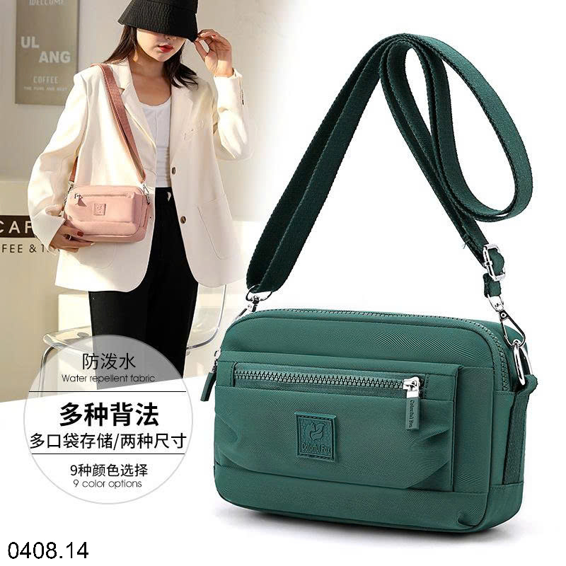 26HA0408.14 - TÚI ĐEO CHÉO VẢI DÙ HÃNG COLORFUL FOX