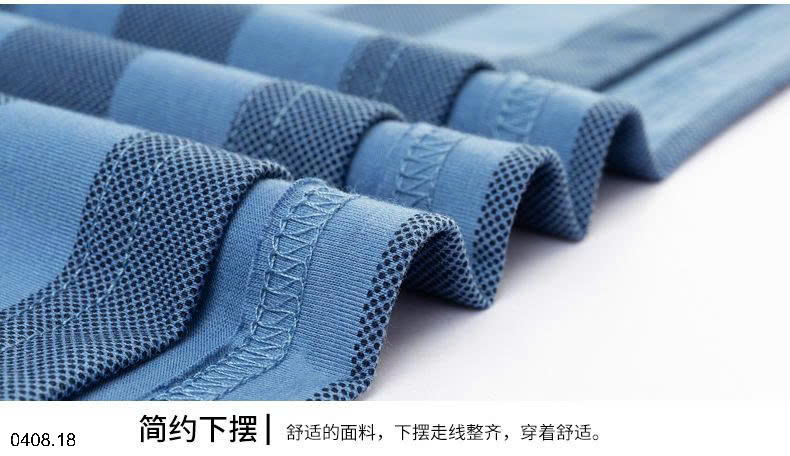 26HA0408.18 - POLO KẺ DÀI TAY CHO NAM