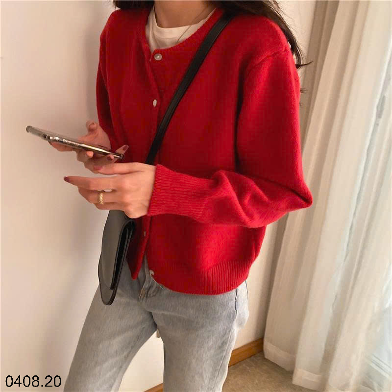 26HA0408.20 - ÁO LEN CARDIGAN NỮ