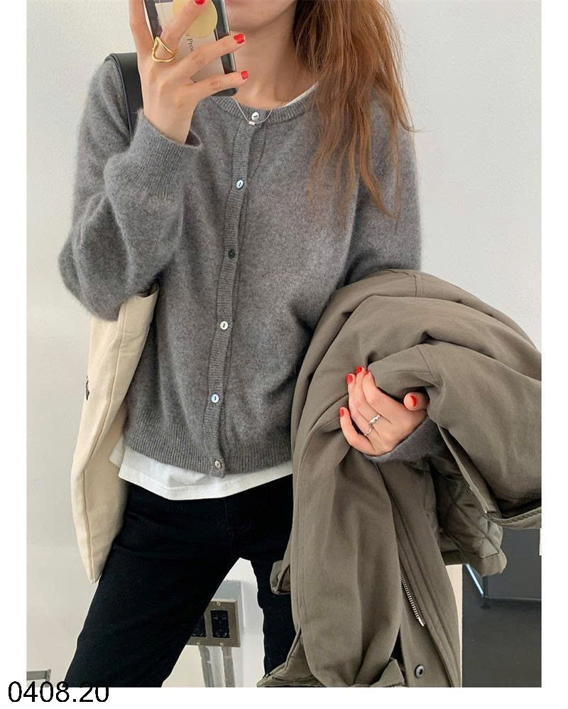 26HA0408.20 - ÁO LEN CARDIGAN NỮ