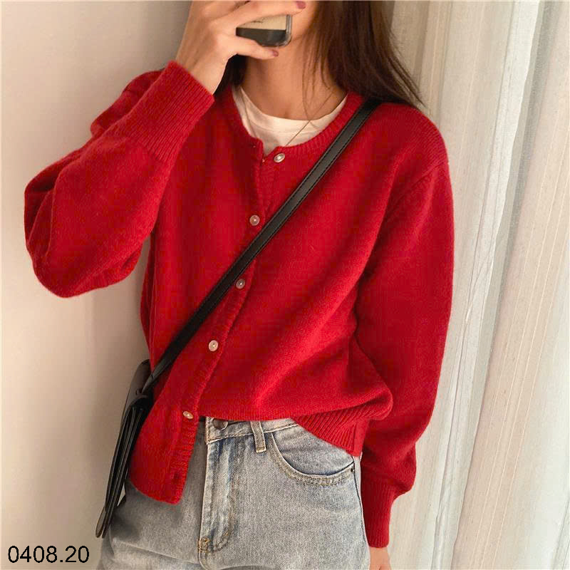26HA0408.20 - ÁO LEN CARDIGAN NỮ