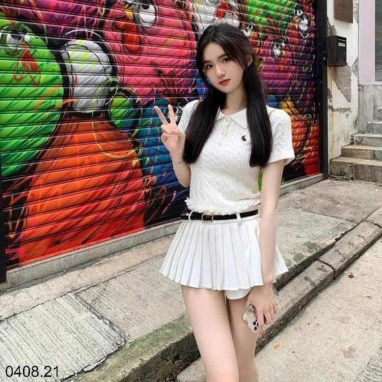 26HA0408.21 - ÁO LEN POLO NGẮN TAY THÊU HÌNH NGỰA