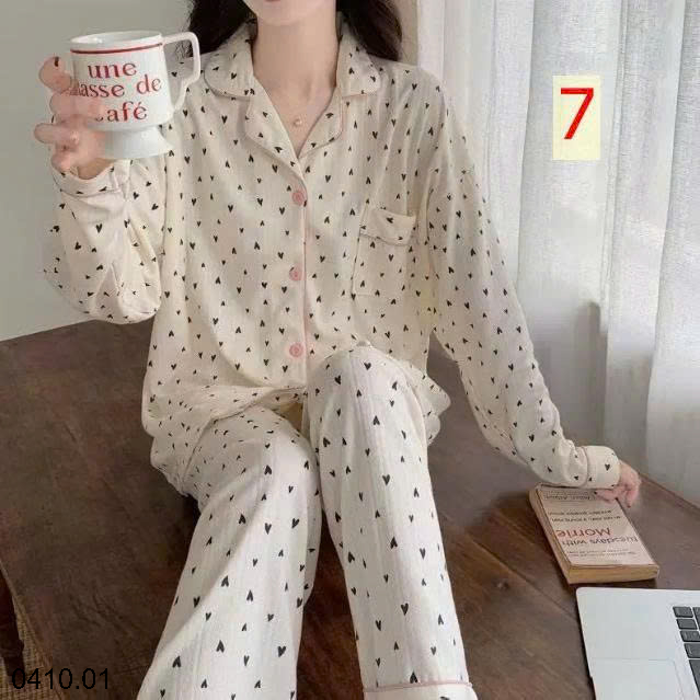 26HA0410.01 - BỘ PIZAMA DÀI TAY THU ĐÔNG