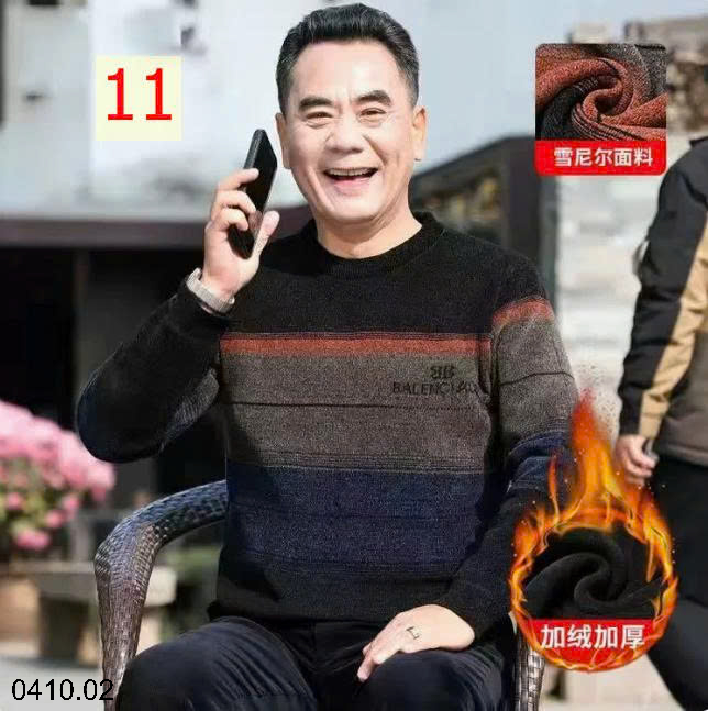 26HA0410.02 - ÁO LEN NAM TRUNG NIÊN LÓT LÔNG