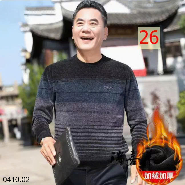 26HA0410.02 - ÁO LEN NAM TRUNG NIÊN LÓT LÔNG