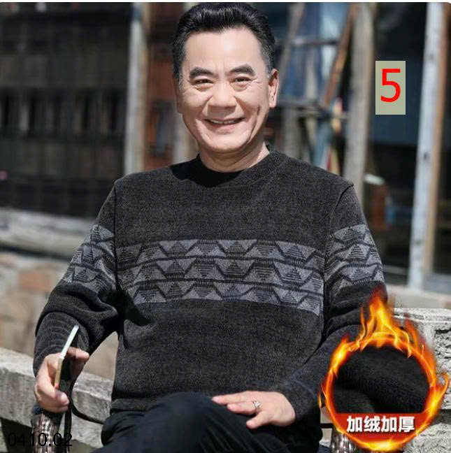 26HA0410.02 - ÁO LEN NAM TRUNG NIÊN LÓT LÔNG