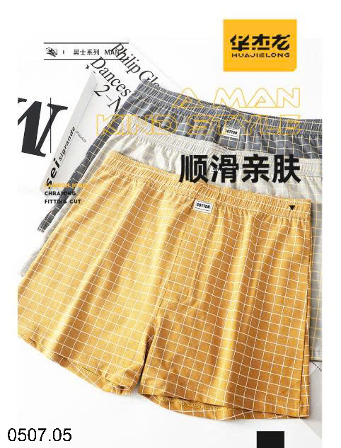 26HA0507.05 - SET 3 QUẦN KẺ SÀ LỎN NAM