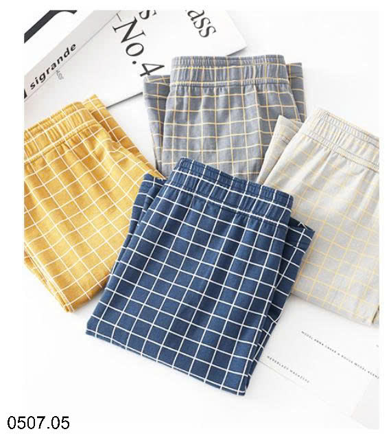 26HA0507.05 - SET 3 QUẦN KẺ SÀ LỎN NAM