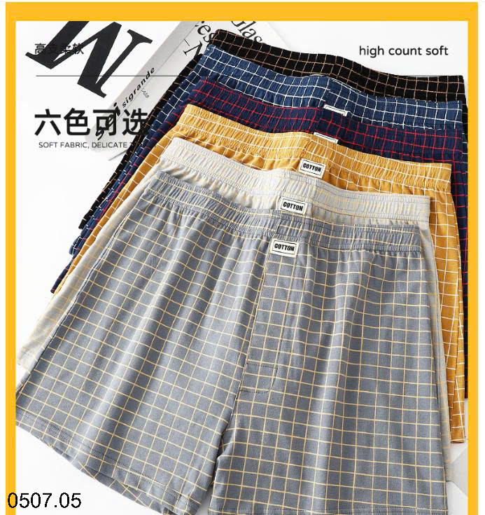 26HA0507.05 - SET 3 QUẦN KẺ SÀ LỎN NAM