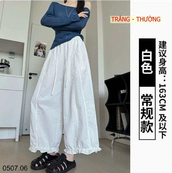 26HA0507.06 - QUẦN ỐNG RỘNG XẾP LY TASLON