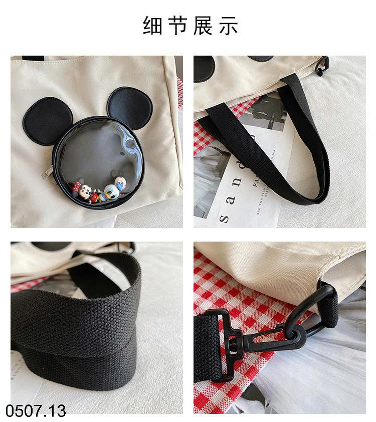 26HA0507.13 - TÚI TOTE HÌNH GẤU DỄ THƯƠNG