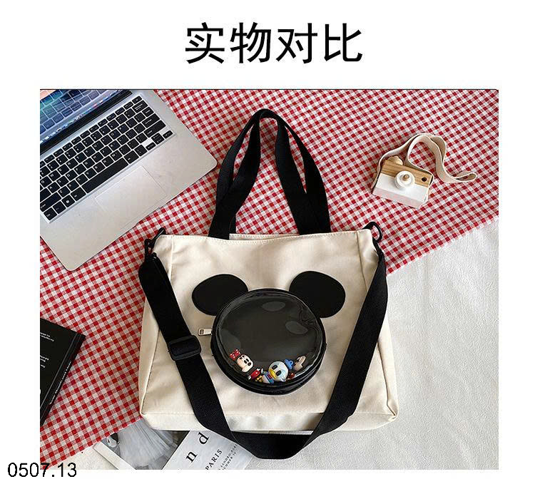 26HA0507.13 - TÚI TOTE HÌNH GẤU DỄ THƯƠNG