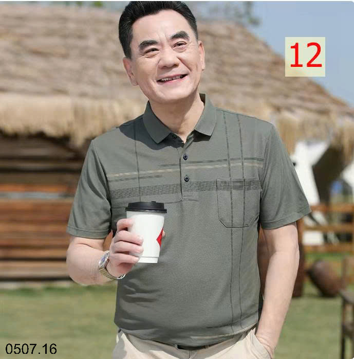 26HA0507.16 - ÁO POLO TRUNG NIÊN CHO BỐ