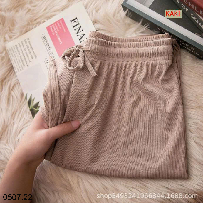 26HA0507.22 - SET 2 QUẦN THUN TĂM ỐNG RỘNG NỮ