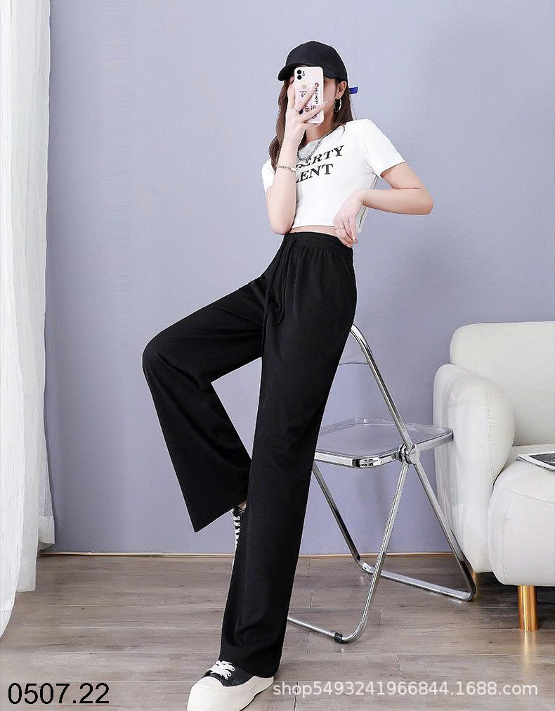 26HA0507.22 - SET 2 QUẦN THUN TĂM ỐNG RỘNG NỮ