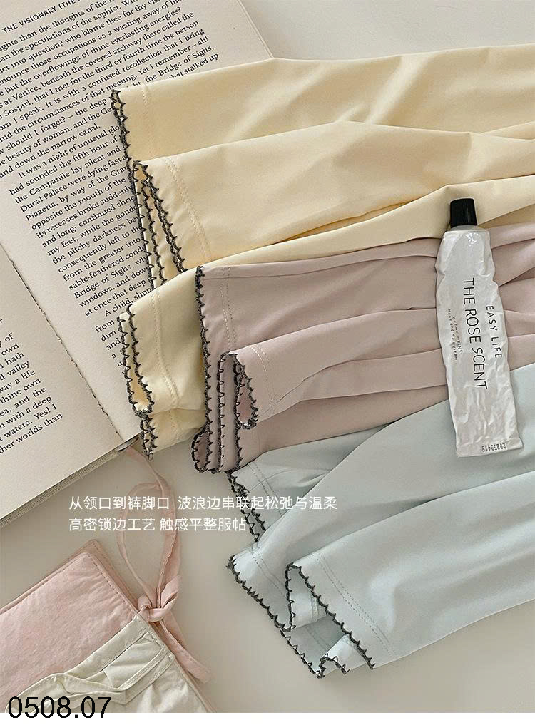 26HA0508.07 - BỘ LỤA BĂNG QUẢNG CHÂU MẶC NHÀ CAO CẤP